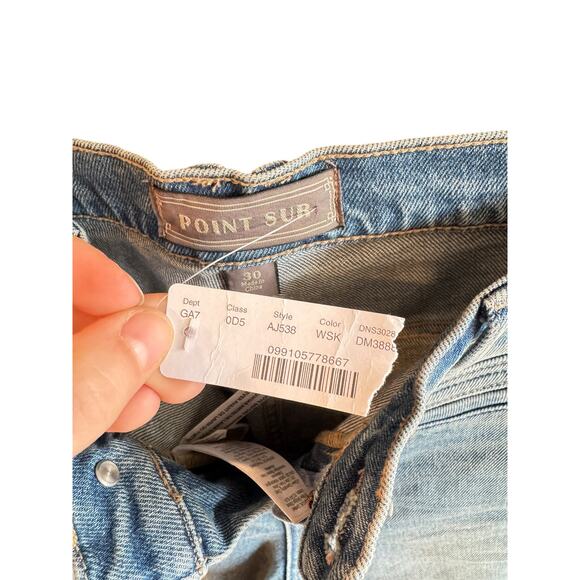 J. CREW POINT SUR NWT Vintage Kickout Crop Jean in Western Sky Wash Size 30 - Picture 5 of 7